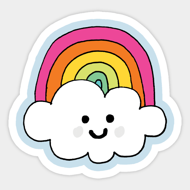 happy cloud Sticker by MatthewTaylorWilson